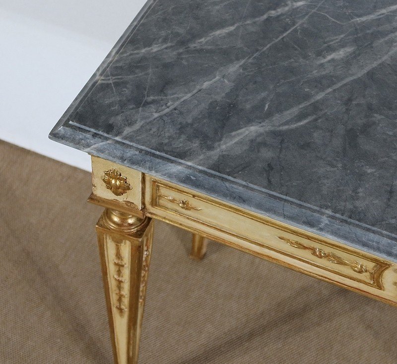 Console In Marble And Golden Wood, Louis XVI Style - 2nd Part XIX-photo-1