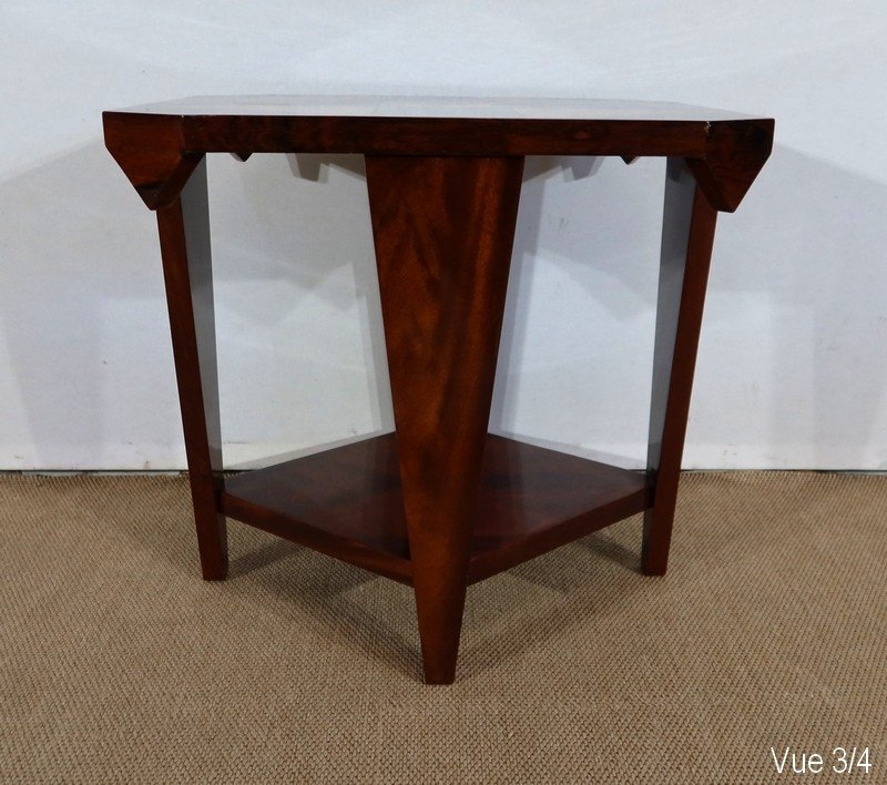 Art Deco Pedestal Table In Mahogany And Rosewood - 1940-photo-5