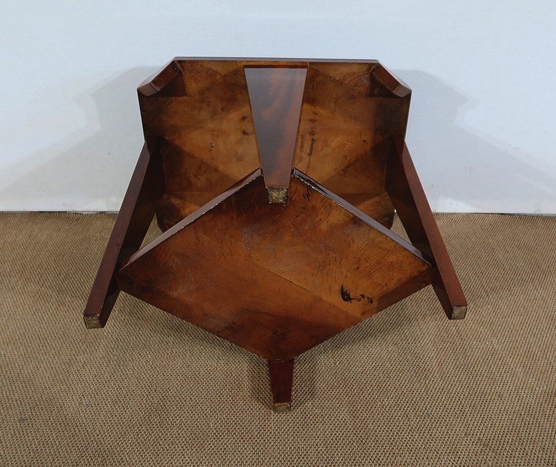 Art Deco Pedestal Table In Mahogany And Rosewood - 1940-photo-7