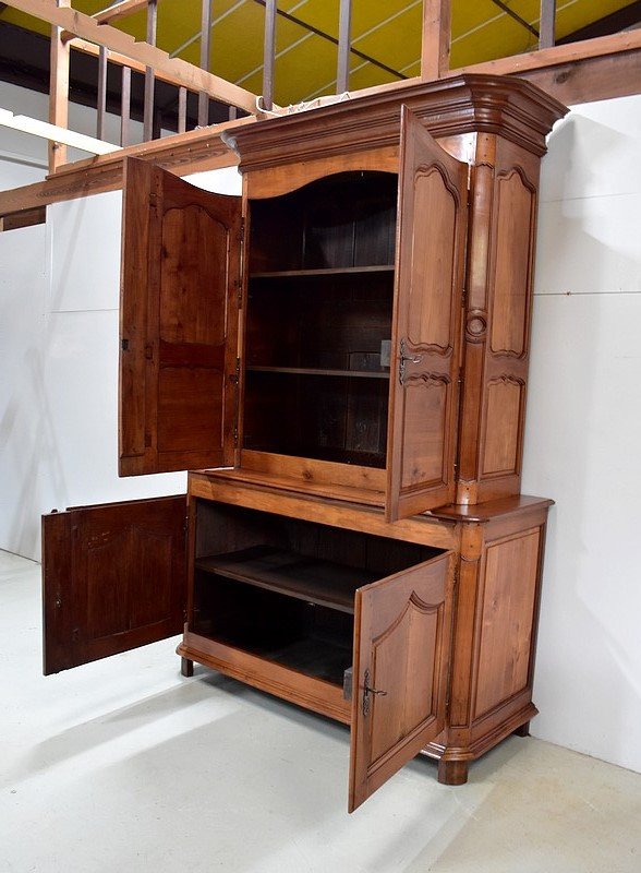 Buffet Two Regional Bodies In Cherry, Louis XIV Period - 1740-photo-1