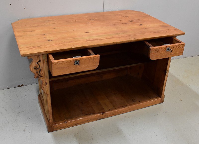 Authentic Trade Counter In Natural Pine - 1900-photo-2