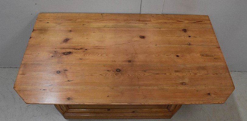 Authentic Trade Counter In Natural Pine - 1900-photo-3