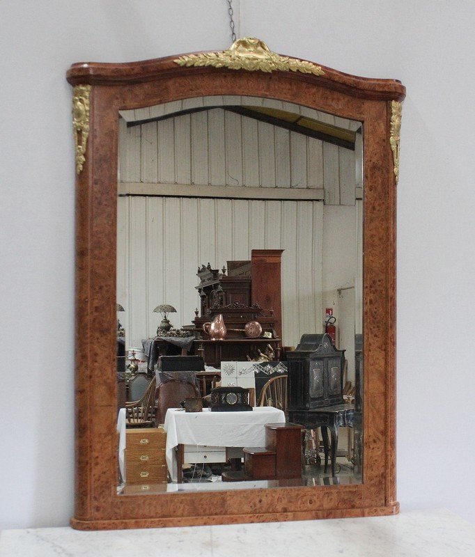  Miroir En Loupe De Thuya, Goût Louis XVI – Début XXe 