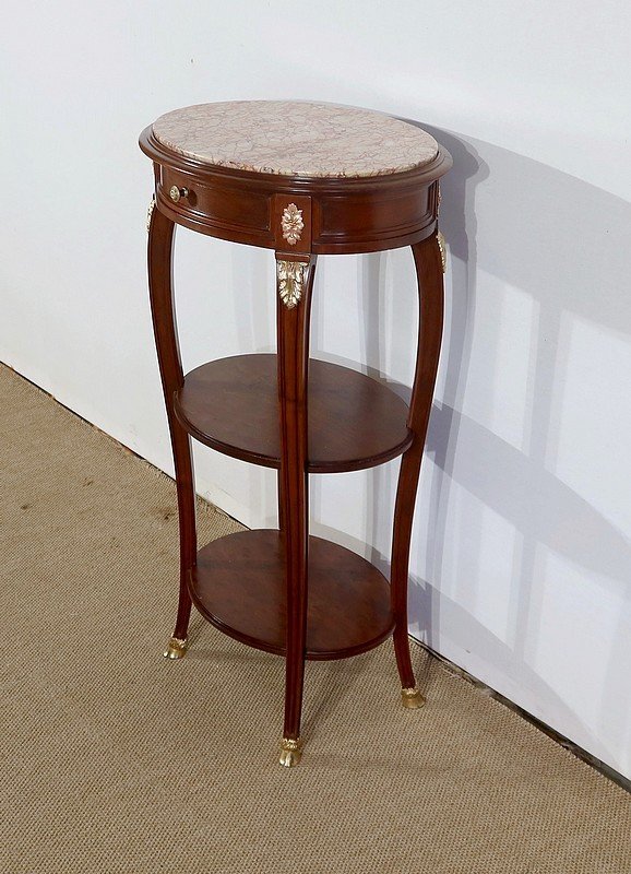 Small Living Room Table In Solid Mahogany, Louis XVI Taste - Early Twentieth-photo-3