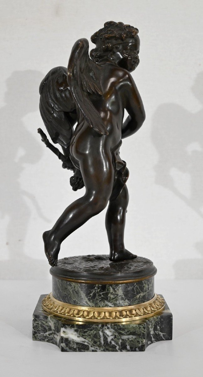 Bronze « Cupidon », D’après L-s. Boizot – Fin XIXe-photo-4