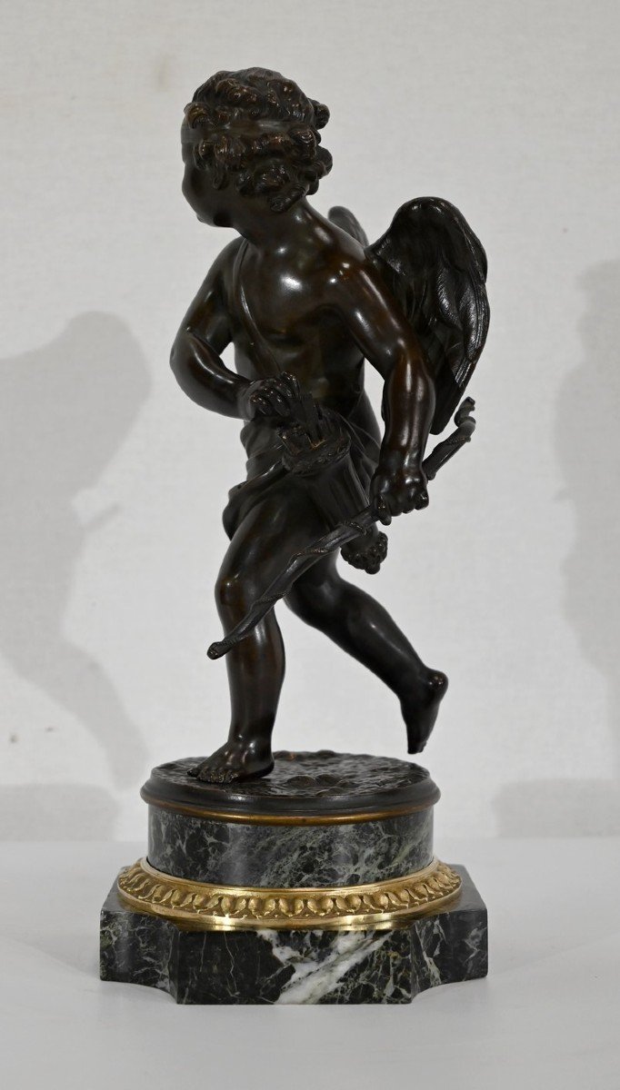 Bronze « Cupidon », D’après L-s. Boizot – Fin XIXe-photo-5