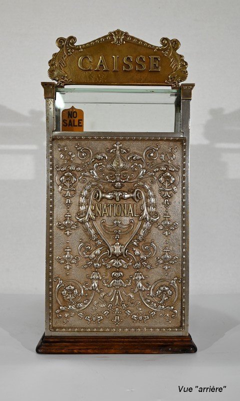 Petit Modèle De Caisse Enregistreuse En Bronze Ciselé, « National Cash Register Co.», n° 312-photo-8
