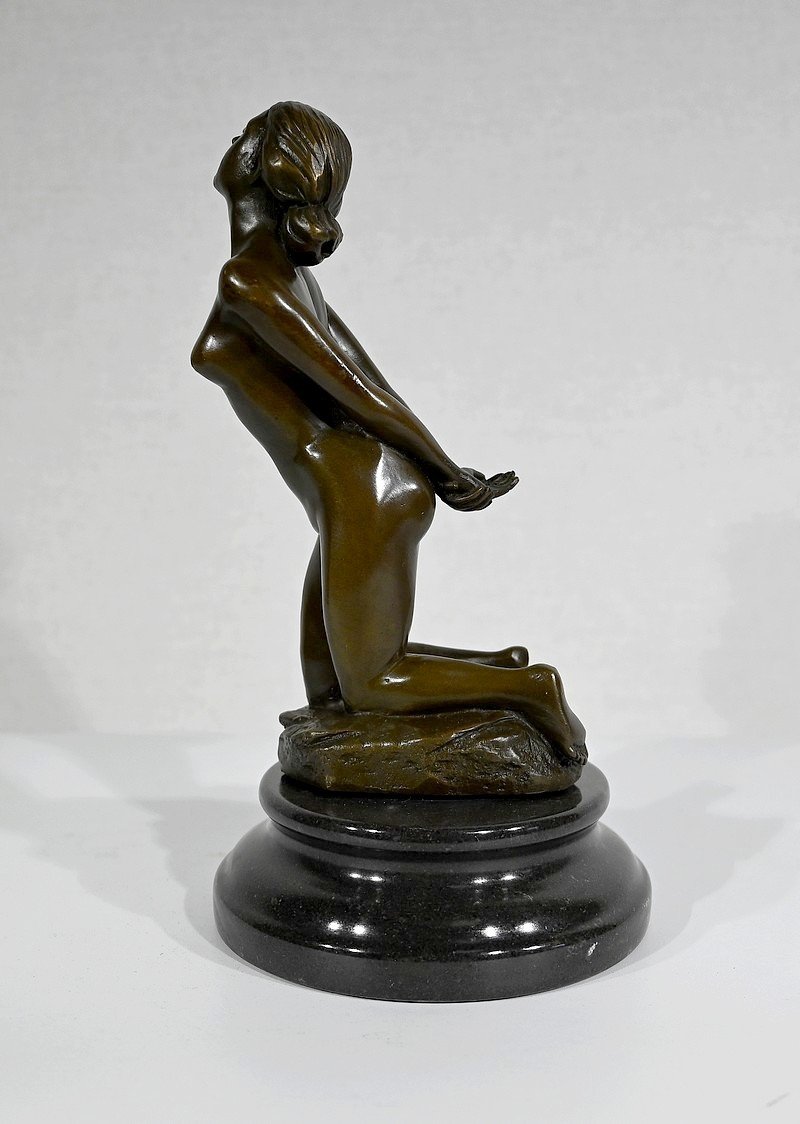 Bronze « Nu Féminin » D’a. Cesaro – XXe-photo-4