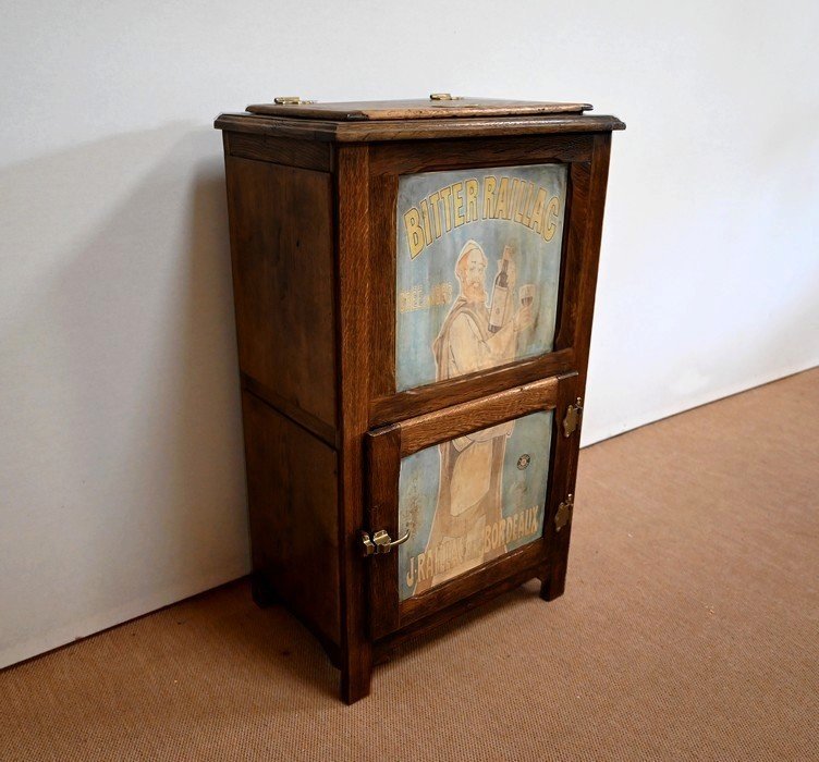 Small Cooler In Solid Oak - 1940-photo-2