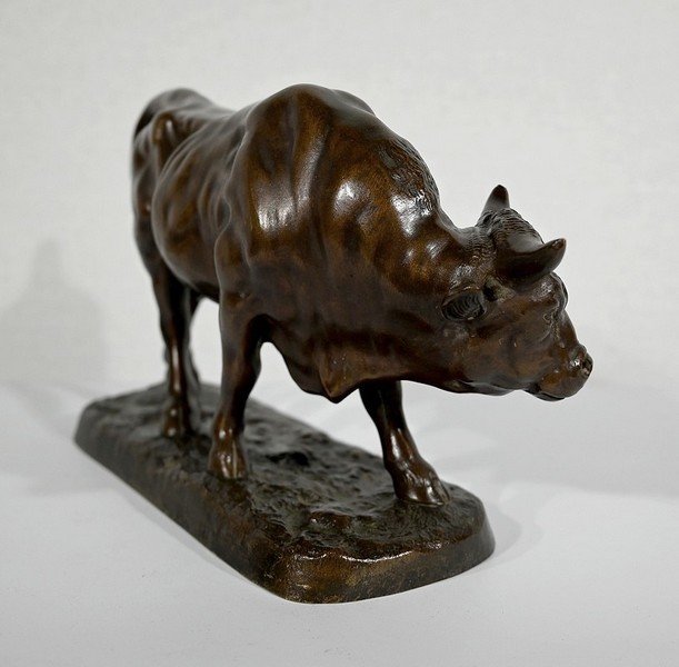 Bronze « Le Taureau » De L. Vidal, 1867 – XIXe-photo-4