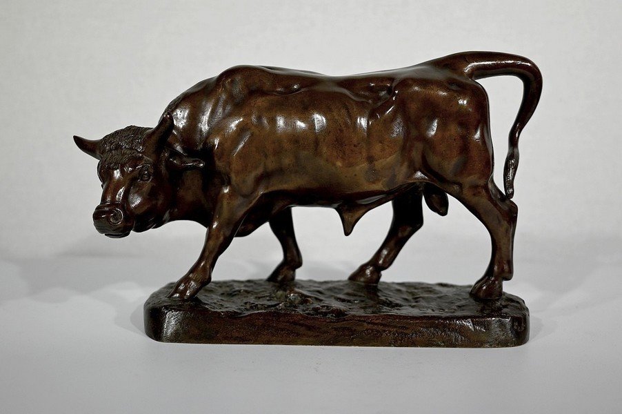 Bronze « Le Taureau » De L. Vidal, 1867 – XIXe