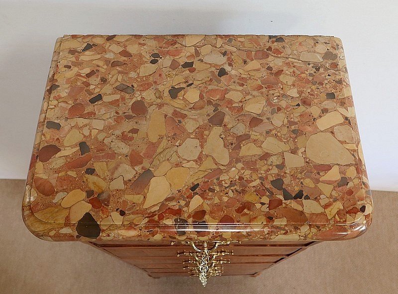 Small Chest Of Drawers In Precious Wood, Stamped -photo-1