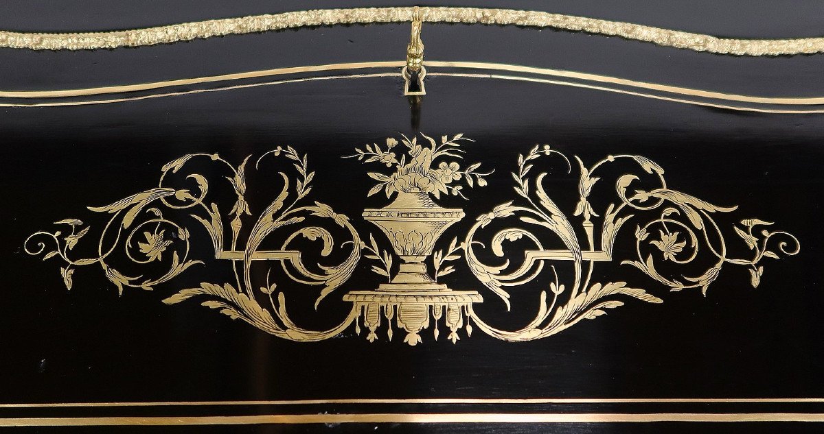 Petit Bureau De Dame, Style Louis XV, époque Napoléon III – Milieu XIXe-photo-1