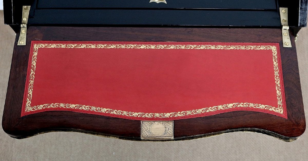 Petit Bureau De Dame, Style Louis XV, époque Napoléon III – Milieu XIXe-photo-4