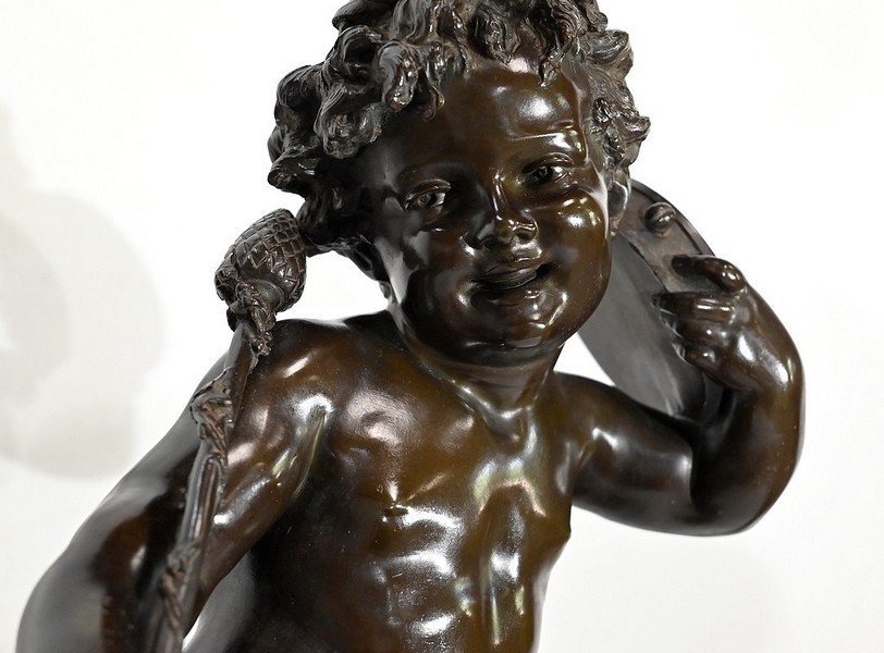 Important Bronze « L’enfant Joyeux » De B. Rougelet – Fin XIXe-photo-4