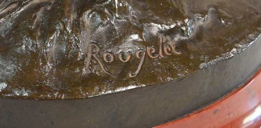 Important Bronze « L’enfant Joyeux » De B. Rougelet – Fin XIXe-photo-6