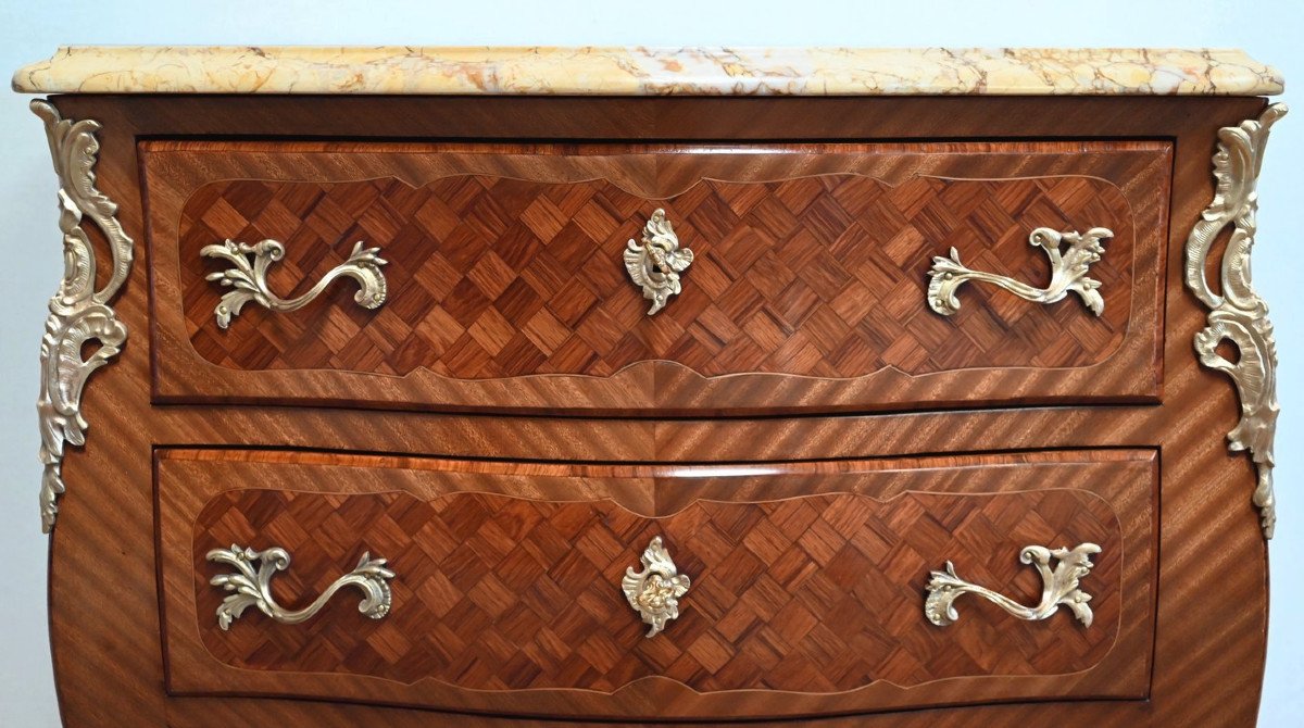 Small Mahogany Commode, Louis XV Style - Early Twentieth-photo-3