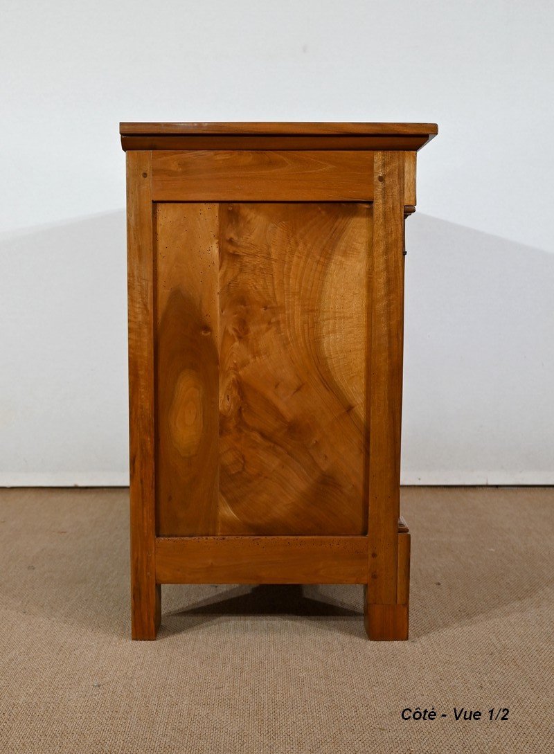 Small Commode In Solid Walnut, Directoire Period - Early 19th Century-photo-6