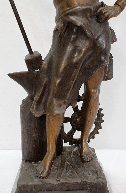 Bronze With Brown And Golden Patina -photo-3