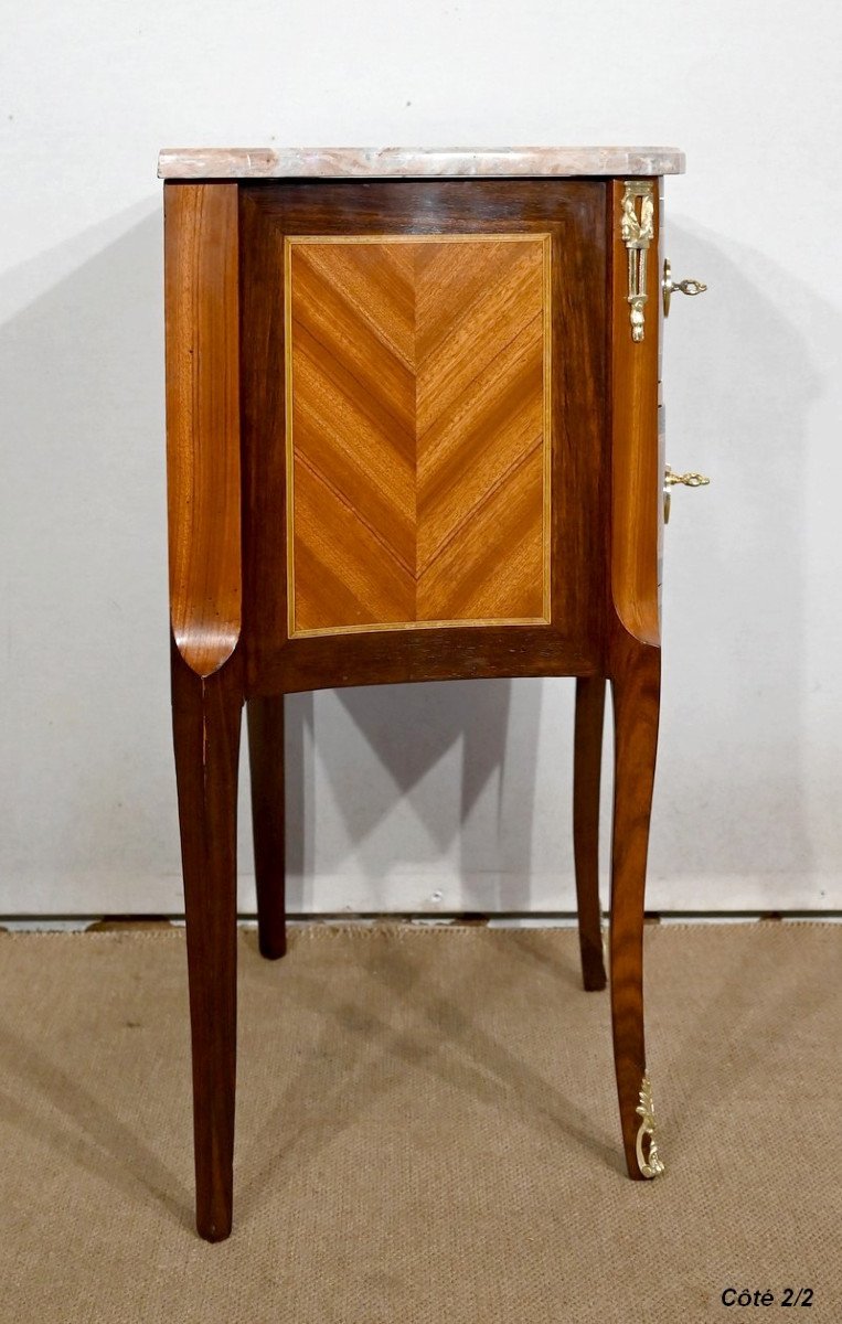 Small Commode d'Entre-deux, Transition Style Louis XV / Louis XVI - Early 20th Century-photo-6