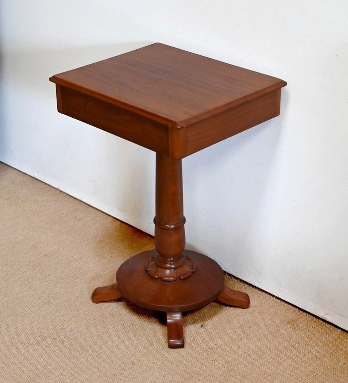 Mahogany Pedestal Table, England - Mid-19th Century-photo-3