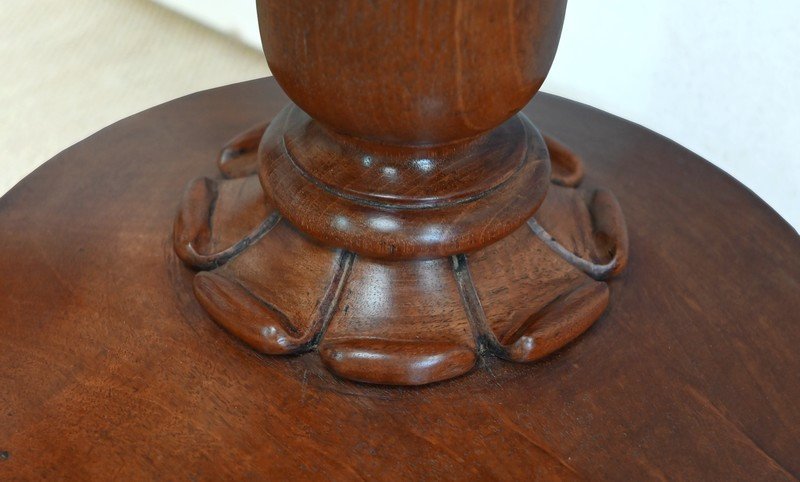 Mahogany Pedestal Table, England - Mid-19th Century-photo-4