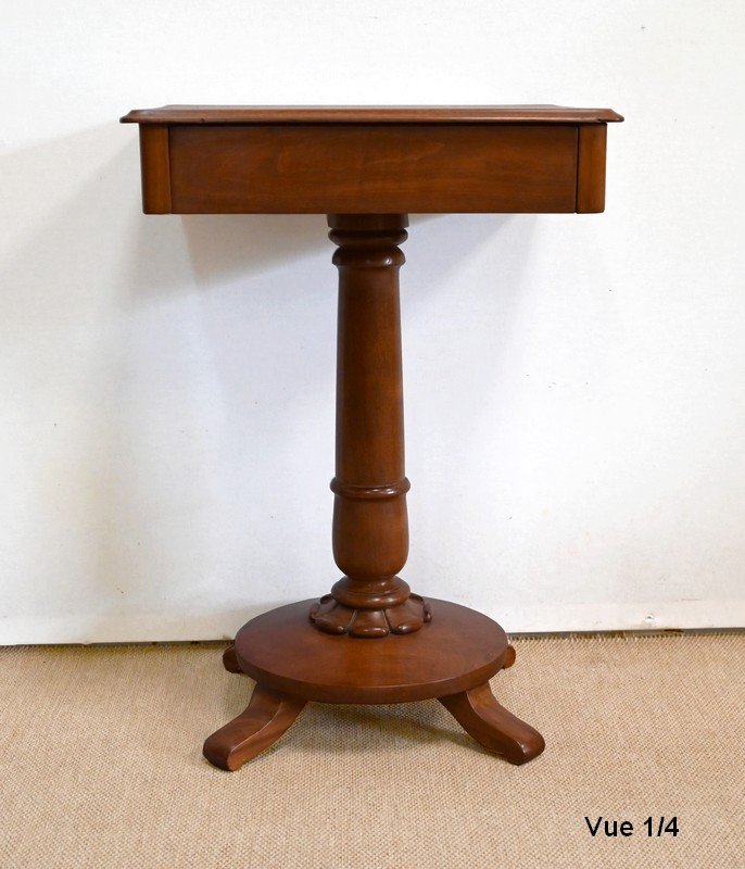 Mahogany Pedestal Table, England - Mid-19th Century-photo-5