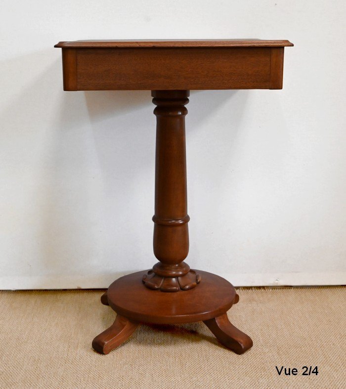 Mahogany Pedestal Table, England - Mid-19th Century-photo-6