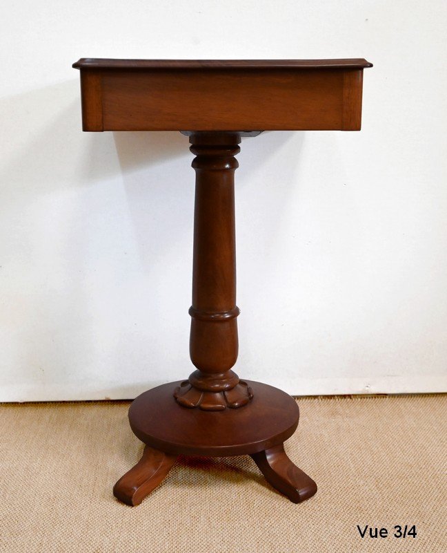 Mahogany Pedestal Table, England - Mid-19th Century-photo-7