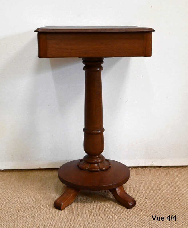 Mahogany Pedestal Table, England - Mid-19th Century-photo-8