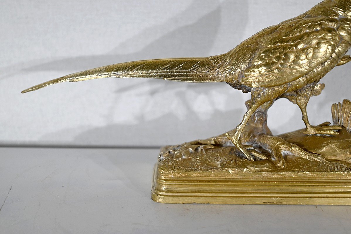 Bronze « Le Faisan », Signé Dubucand – 2ème Moitié Du XIXe-photo-1