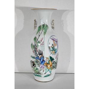 Important Vase En Porcelaine De Chine – XXe