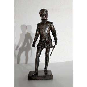 Bronze Henri IV Young, After Fj Bosio - Late 19th Century