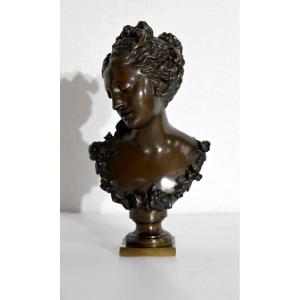 Bronze, Bust Of A Lady - Late Nineteenth