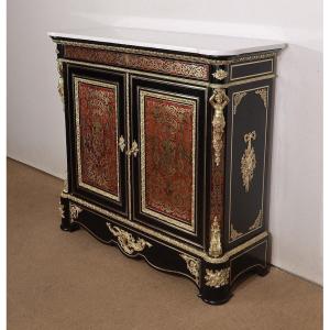 Support Cabinet In Boulle Marquetry, Napoleon III Period - Mid-19th Century