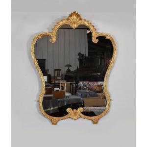 Important Miroir En Bois Doré, Style Louis XV – Milieu XXe
