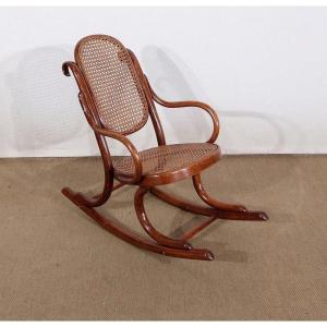 Child's Rocking-chair In Beech, Maison Thonet - 1910