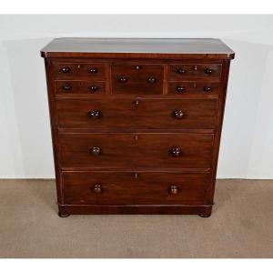 Rare Chest Of Drawers, Victorian Period, England - 2nd Half Nineteenth