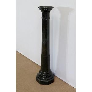 Column With Turntable In Sea Green Marble - 2nd Half Nineteenth