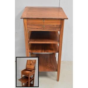 Notary Desk In Solid Walnut - Mid Nineteenth