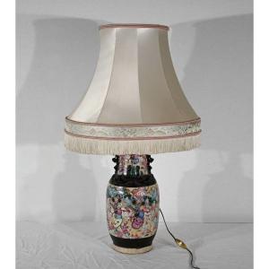 Lampe En Porcelaine De Nankin, Chine – Fin XIXe