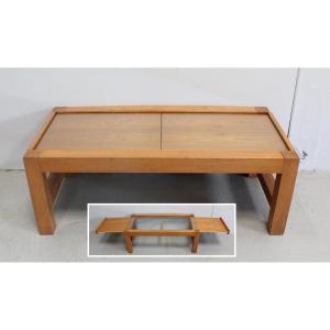 System Living Room Table In Solid Ash – 1970