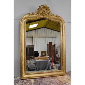 Mirror In Golden Wood, Napoleon III Period - Nineteenth