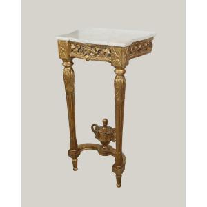 Small Wall Console, Louis XVI Style - Late 19th Century