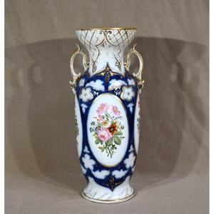 Important Vase En Porcelaine De Bayeux – Fin XIXe