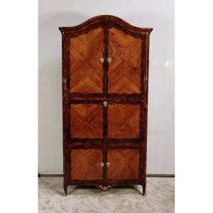 Rare Et Exceptionnel Meuble Secrétaire En Bois Précieux, Estampillé J. Popsel, époque Louis XV 