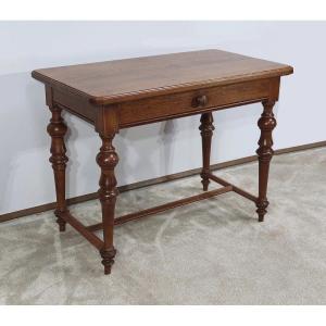 Small Oak Desk Table, Louis XIV Style - Late 19th Century