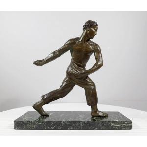 Bronze “the Sower” By A. Kelety, Art Deco - 1930