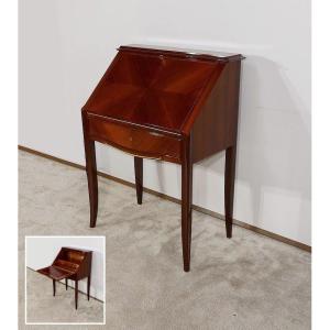 Mahogany Sloping Secretary, Signed J. Leleu – 1940