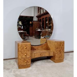 Dressing Table In Light Thuya, Art Deco – Early 20th Century